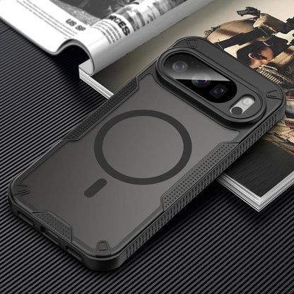 For Google Pixel 10 Pro Armor Glaze MagSafe Magnetic Phone Case(Black) - Google Cases by buy2fix | Online Shopping UK | buy2fix