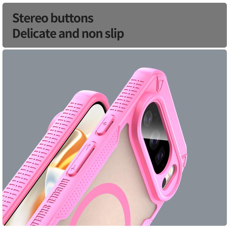 For Google Pixel 10 Pro Armor Glaze MagSafe Magnetic Phone Case(Pink) - Google Cases by buy2fix | Online Shopping UK | buy2fix