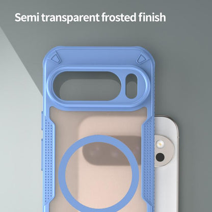 For Google Pixel 10 Pro Armor Glaze MagSafe Magnetic Phone Case(Blue) - Google Cases by buy2fix | Online Shopping UK | buy2fix