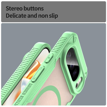 For Google Pixel 10 Pro Armor Glaze MagSafe Magnetic Phone Case(Green) - Google Cases by buy2fix | Online Shopping UK | buy2fix