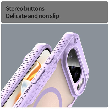 For Google Pixel 10 Pro Armor Glaze MagSafe Magnetic Phone Case(Purple) - Google Cases by buy2fix | Online Shopping UK | buy2fix