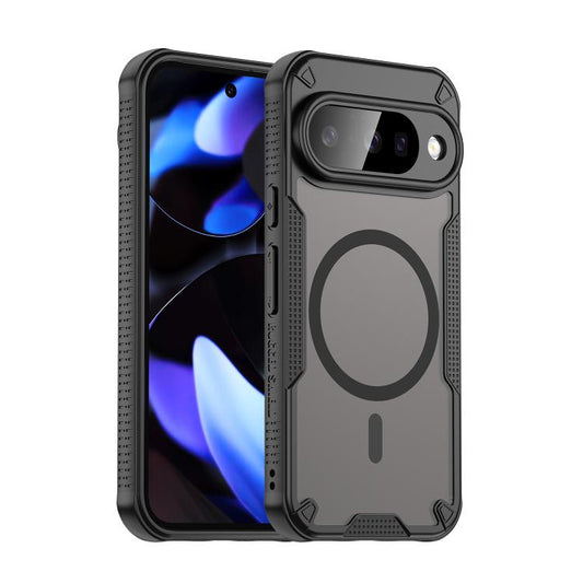 For Google Pixel 10 Armor Glaze MagSafe Magnetic Phone Case(Black) - Google Cases by buy2fix | Online Shopping UK | buy2fix