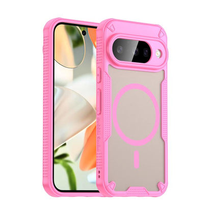 For Google Pixel 10 Armor Glaze MagSafe Magnetic Phone Case(Pink) - Google Cases by buy2fix | Online Shopping UK | buy2fix