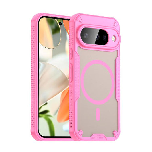 For Google Pixel 10 Armor Glaze MagSafe Magnetic Phone Case(Pink) - Google Cases by buy2fix | Online Shopping UK | buy2fix