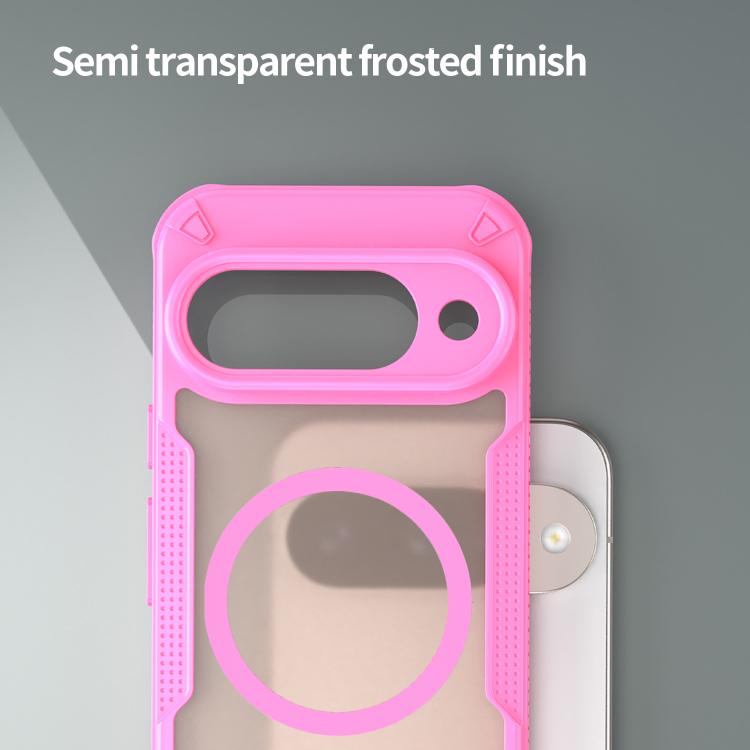 For Google Pixel 10 Armor Glaze MagSafe Magnetic Phone Case(Pink) - Google Cases by buy2fix | Online Shopping UK | buy2fix