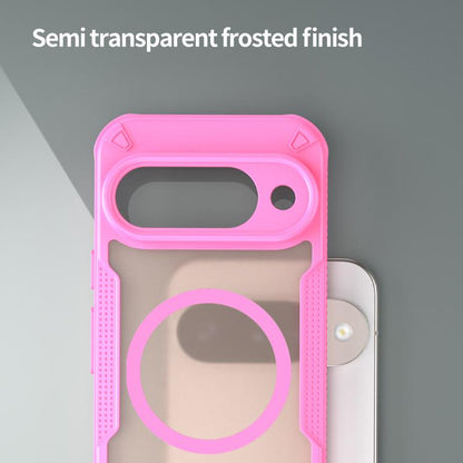 For Google Pixel 10 Armor Glaze MagSafe Magnetic Phone Case(Pink) - Google Cases by buy2fix | Online Shopping UK | buy2fix