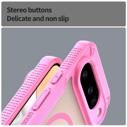 For Google Pixel 10 Armor Glaze MagSafe Magnetic Phone Case(Pink) - Google Cases by buy2fix | Online Shopping UK | buy2fix