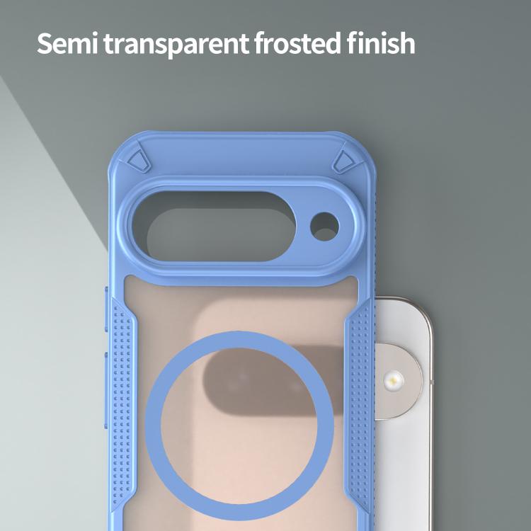 For Google Pixel 10 Armor Glaze MagSafe Magnetic Phone Case(Blue) - Google Cases by buy2fix | Online Shopping UK | buy2fix