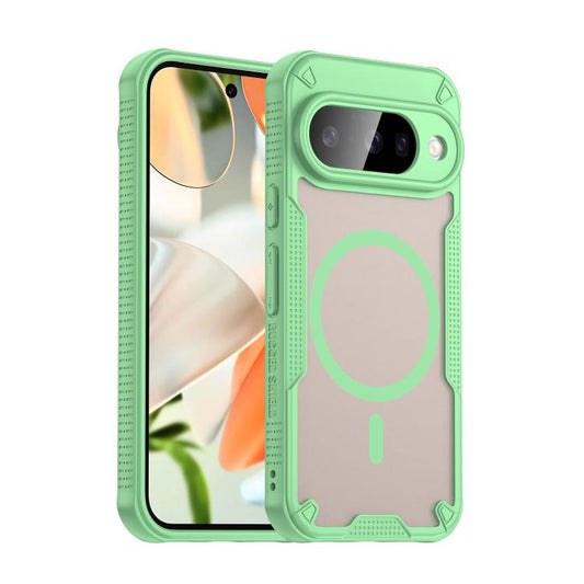 For Google Pixel 10 Armor Glaze MagSafe Magnetic Phone Case(Green) - Google Cases by buy2fix | Online Shopping UK | buy2fix