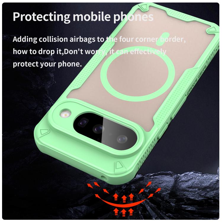 For Google Pixel 10 Armor Glaze MagSafe Magnetic Phone Case(Green) - Google Cases by buy2fix | Online Shopping UK | buy2fix