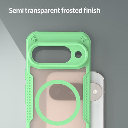 For Google Pixel 10 Armor Glaze MagSafe Magnetic Phone Case(Green) - Google Cases by buy2fix | Online Shopping UK | buy2fix