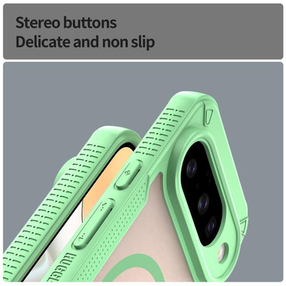 For Google Pixel 10 Armor Glaze MagSafe Magnetic Phone Case(Green) - Google Cases by buy2fix | Online Shopping UK | buy2fix