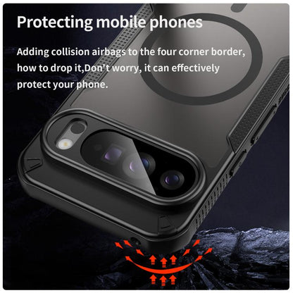 For Google Pixel 10 Pro XL Armor Glaze MagSafe Magnetic Phone Case(Black) - Google Cases by buy2fix | Online Shopping UK | buy2fix