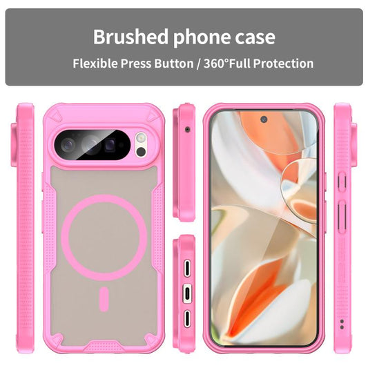 For Google Pixel 10 Pro XL Armor Glaze MagSafe Magnetic Phone Case(Pink) - Google Cases by buy2fix | Online Shopping UK | buy2fix
