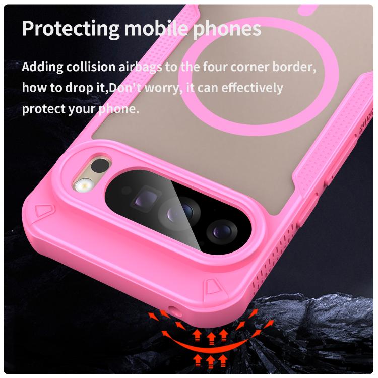 For Google Pixel 10 Pro XL Armor Glaze MagSafe Magnetic Phone Case(Pink) - Google Cases by buy2fix | Online Shopping UK | buy2fix