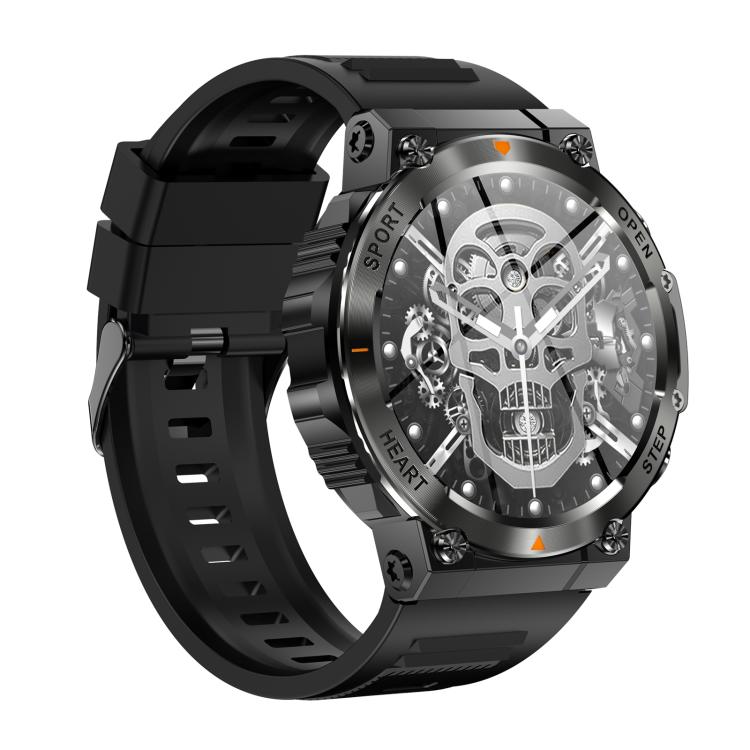 AK61 BT Call Smart Watch, Support Blood Pressure / Heart Rate / Sports Health Monitoring Fitness Tracker(Black Silicone) - Smart Watches by buy2fix | Online Shopping UK | buy2fix