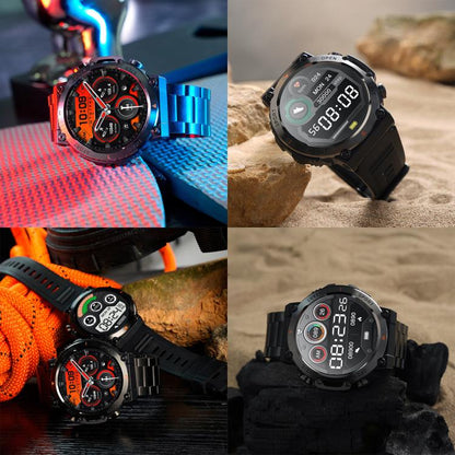 AK61 BT Call Smart Watch, Support Blood Pressure / Heart Rate / Sports Health Monitoring Fitness Tracker(Black Silicone) - Smart Watches by buy2fix | Online Shopping UK | buy2fix