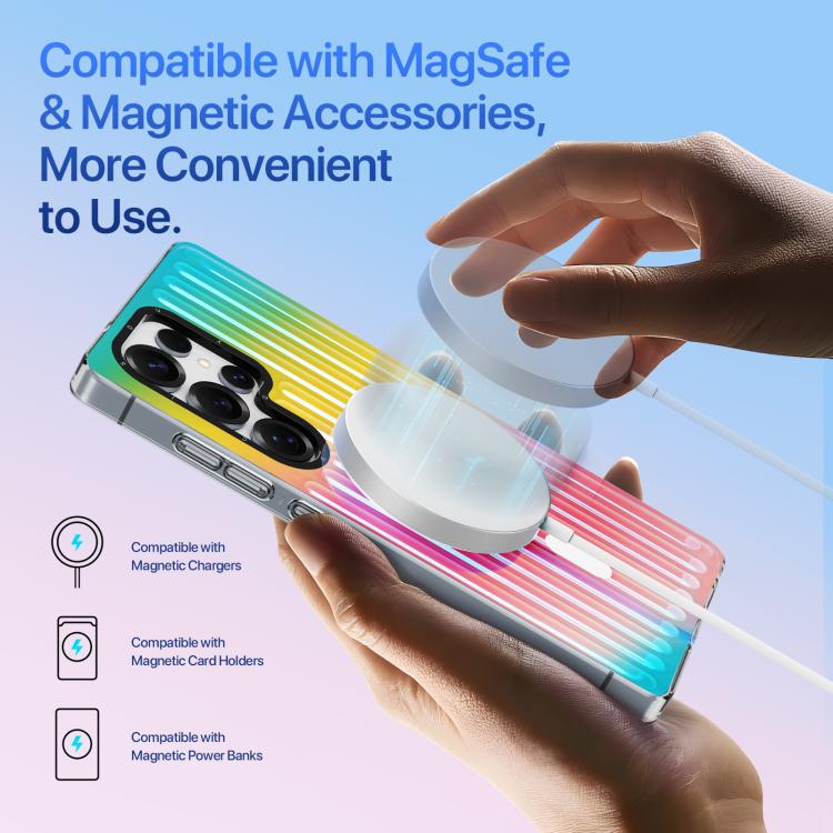 For Samsung Galaxy S25 Ultra 5G DUX DUCIS ZEST Series Colorful Gradient MagSafe Magnetic Phone Case(Gradient Rainbow) - Galaxy S25 Ultra 5G Cases by DUX DUCIS | Online Shopping UK | buy2fix