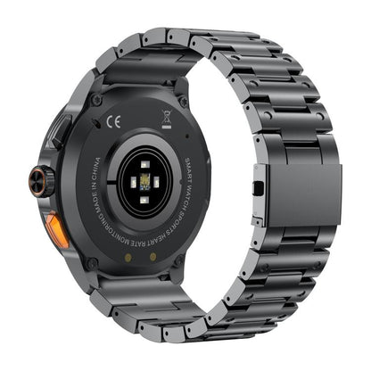 AK77 BT Call Smart Watch, Support Blood Oxygen / Blood Pressure / Heart Rate / Sports Health Monitoring Fitness Tracker(Black Steel) - Smart Watches by buy2fix | Online Shopping UK | buy2fix