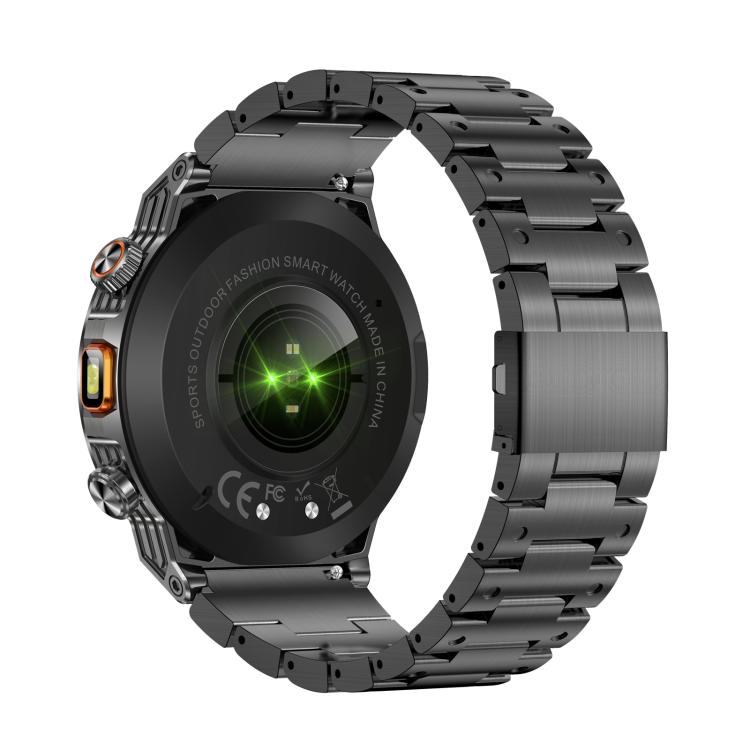 AK81 BT Call Smart Watch, Support Blood Pressure / Heart Rate / Sports Health Monitoring Fitness Tracker(Black Steel) - Smart Watches by buy2fix | Online Shopping UK | buy2fix