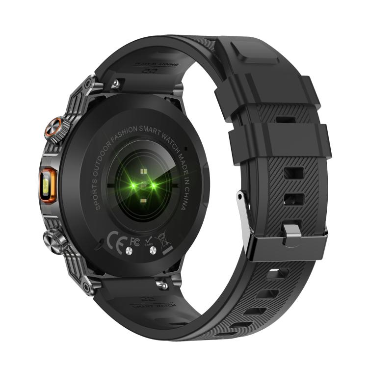 AK81 BT Call Smart Watch, Support Blood Pressure / Heart Rate / Sports Health Monitoring Fitness Tracker(Black Silicone) - Smart Watches by buy2fix | Online Shopping UK | buy2fix