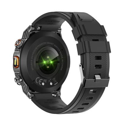 AK81 BT Call Smart Watch, Support Blood Pressure / Heart Rate / Sports Health Monitoring Fitness Tracker(Black Silicone) - Smart Watches by buy2fix | Online Shopping UK | buy2fix