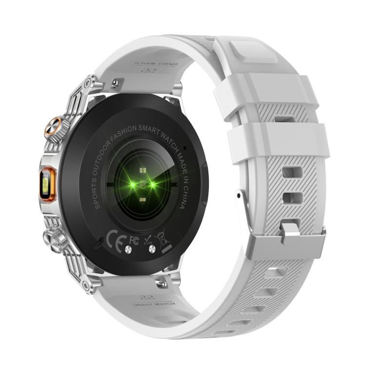 AK81 BT Call Smart Watch, Support Blood Pressure / Heart Rate / Sports Health Monitoring Fitness Tracker(Silver Silicone) - Smart Watches by buy2fix | Online Shopping UK | buy2fix