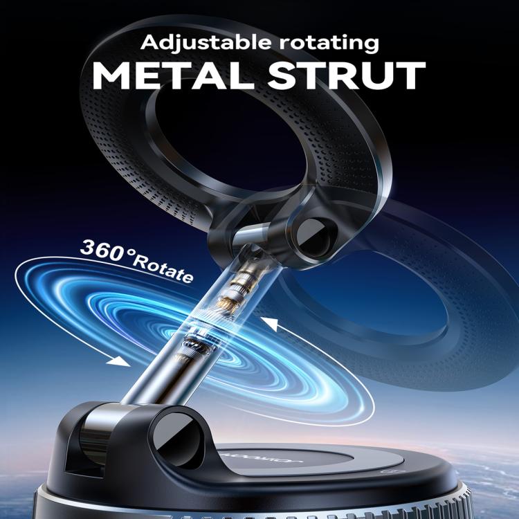 JOYROOM JR-ZS501 Mechanical Suction Cup MagSafe Magnetic Car Phone Holder(Black) - Universal Car Holders by JOYROOM | Online Shopping UK | buy2fix