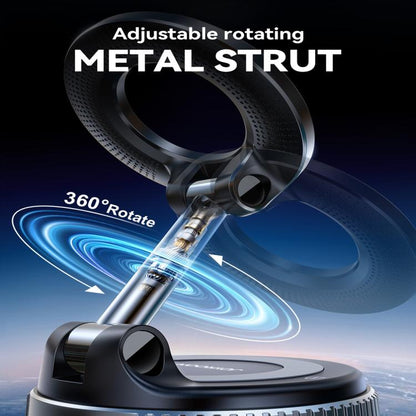 JOYROOM JR-ZS501 Mechanical Suction Cup MagSafe Magnetic Car Phone Holder(Black) - Universal Car Holders by JOYROOM | Online Shopping UK | buy2fix