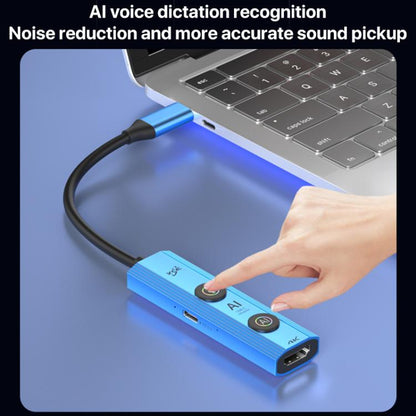 YCE V297A 7 in 1 USB-C / Type-C HUB Adapter AI Docking Station Support 8K Output(Blue) - USB HUB by buy2fix | Online Shopping UK | buy2fix