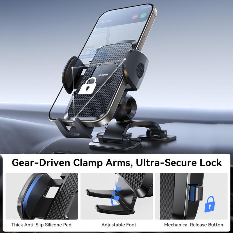 JOYROOM JR-ZS259 Mechanical Triple Adhesion Claw Car Phone Holder(Black) - Universal Car Holders by JOYROOM | Online Shopping UK | buy2fix
