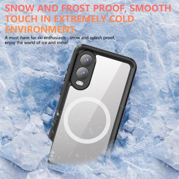 For Samsung Galaxy S25 Edge 5G RedPepper MagSafe IP68 Waterproof Phone Case(Black) - Galaxy S25 Edge 5G Cases by RedPepper | Online Shopping UK | buy2fix