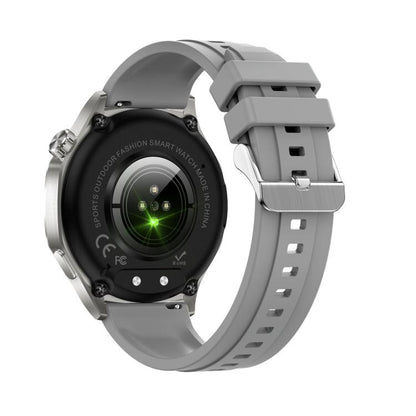 AK83 BT Call Smart Watch, Support Blood Pressure / Heart Rate / Sports Health Monitoring Fitness Tracker(Steel Grey Silicone) - Smart Watches by buy2fix | Online Shopping UK | buy2fix