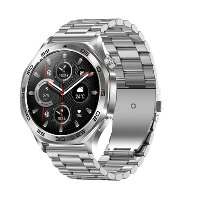 AK83 BT Call Smart Watch, Support Blood Pressure / Heart Rate / Sports Health Monitoring Fitness Tracker(Steel 3-Bead Steel) - Smart Watches by buy2fix | Online Shopping UK | buy2fix