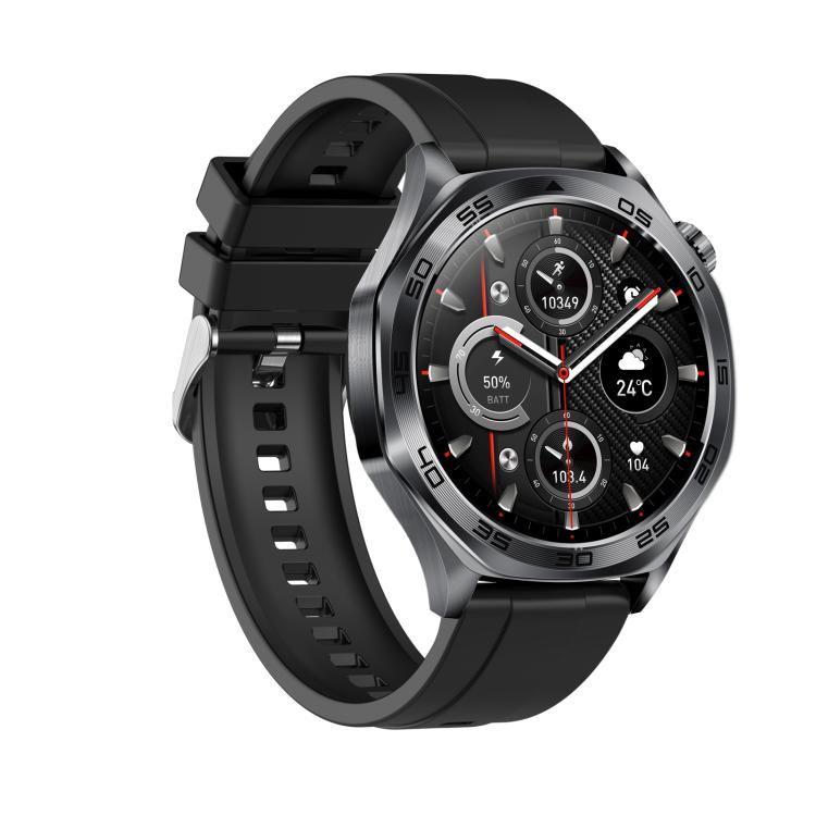 AK83 BT Call Smart Watch, Support Blood Pressure / Heart Rate / Sports Health Monitoring Fitness Tracker(Black Silicone) - Smart Watches by buy2fix | Online Shopping UK | buy2fix