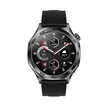 AK83 BT Call Smart Watch, Support Blood Pressure / Heart Rate / Sports Health Monitoring Fitness Tracker(Black Silicone) - Smart Watches by buy2fix | Online Shopping UK | buy2fix