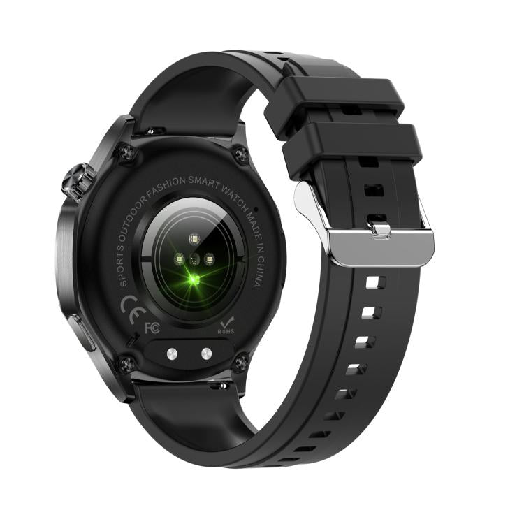 AK83 BT Call Smart Watch, Support Blood Pressure / Heart Rate / Sports Health Monitoring Fitness Tracker(Black Silicone) - Smart Watches by buy2fix | Online Shopping UK | buy2fix