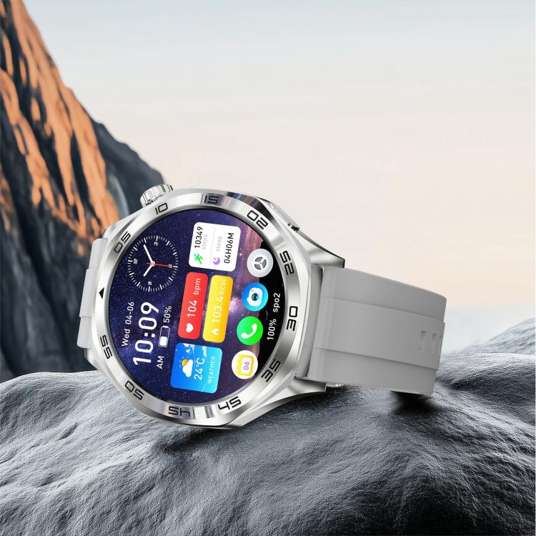 AK83 BT Call Smart Watch, Support Blood Pressure / Heart Rate / Sports Health Monitoring Fitness Tracker(Steel 3-Bead Steel) - Smart Watches by buy2fix | Online Shopping UK | buy2fix