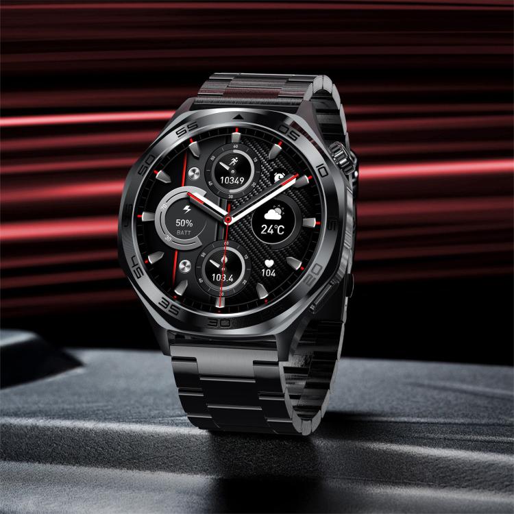 AK83 BT Call Smart Watch, Support Blood Pressure / Heart Rate / Sports Health Monitoring Fitness Tracker(Steel 3-Bead Steel) - Smart Watches by buy2fix | Online Shopping UK | buy2fix