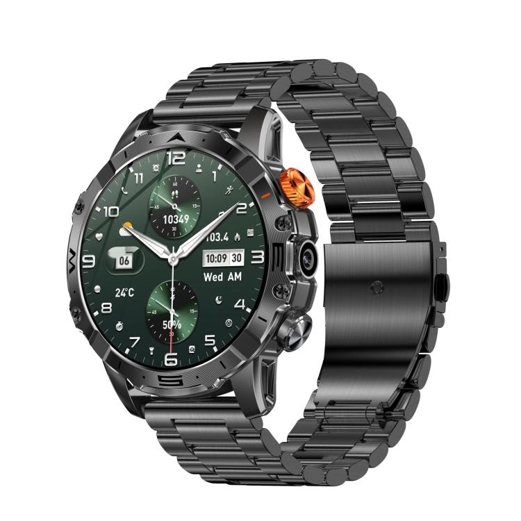 BH11 4G LTE Android 8.1 Smart Watch, 2GB+16GB, Unisoc 8541 Quad Core, Support Heart Rate / Blood Oxygen(Black Steel) - Smart Watches by buy2fix | Online Shopping UK | buy2fix