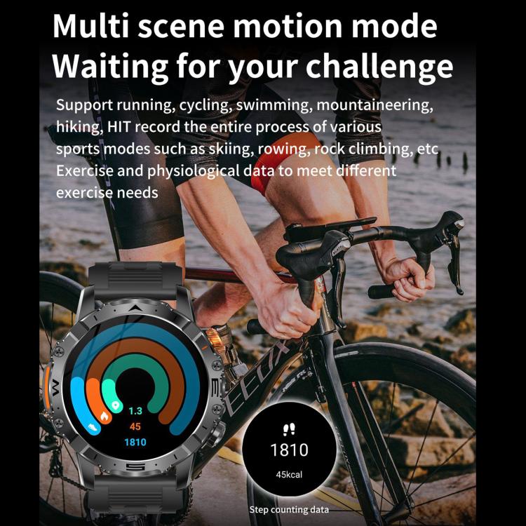 BH11 4G LTE Android 8.1 Smart Watch, 2GB+16GB, Unisoc 8541 Quad Core, Support Heart Rate / Blood Oxygen(Black Steel) - Smart Watches by buy2fix | Online Shopping UK | buy2fix