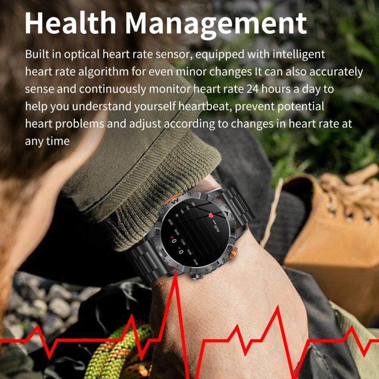 BH11 4G LTE Android 8.1 Smart Watch, 2GB+16GB, Unisoc 8541 Quad Core, Support Heart Rate / Blood Oxygen(Black Steel) - Smart Watches by buy2fix | Online Shopping UK | buy2fix