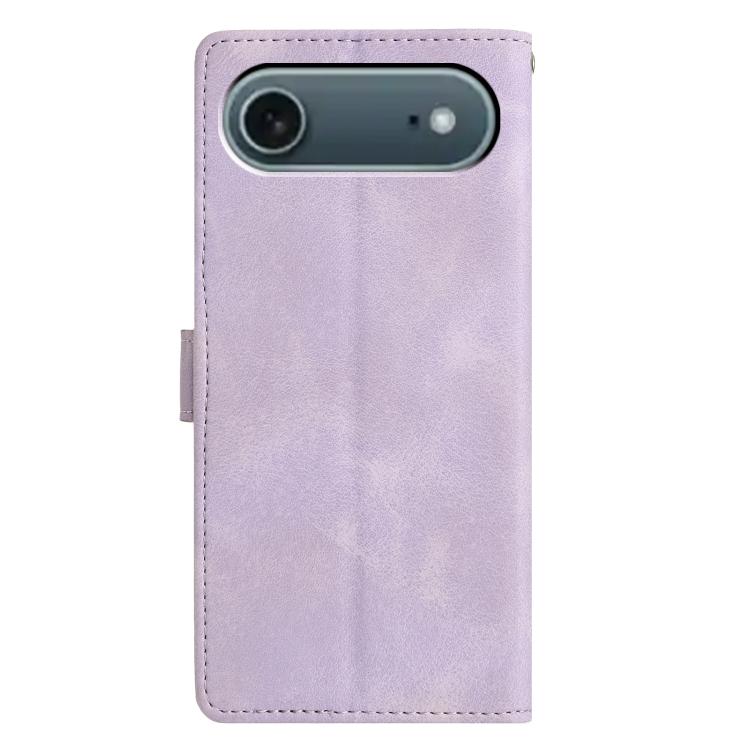 For iPhone Air Triangles Embossed Leather Phone Case(Purple) - iPhone Air Cases by buy2fix | Online Shopping UK | buy2fix