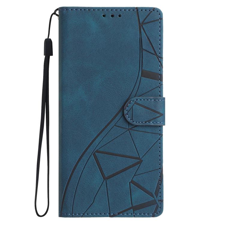 For iPhone Air Triangles Embossed Leather Phone Case(Blue) - iPhone Air Cases by buy2fix | Online Shopping UK | buy2fix