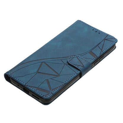 For iPhone Air Triangles Embossed Leather Phone Case(Blue) - iPhone Air Cases by buy2fix | Online Shopping UK | buy2fix
