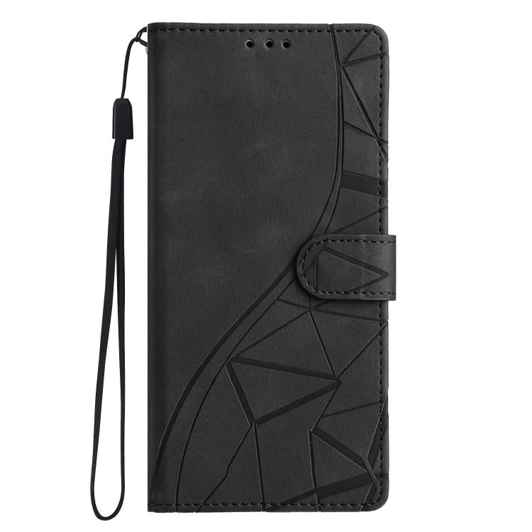For iPhone Air Triangles Embossed Leather Phone Case(Black) - iPhone Air Cases by buy2fix | Online Shopping UK | buy2fix