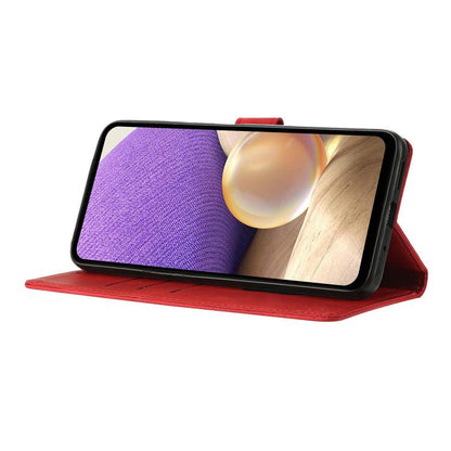 For iPhone Air Triangles Embossed Leather Phone Case(Red) - iPhone Air Cases by buy2fix | Online Shopping UK | buy2fix