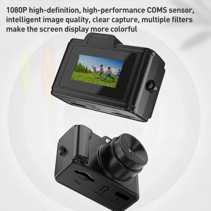 E9 1080P HD Portable Campus Mini Camera Supports 128GB TF Card(Black) - Video Cameras by buy2fix | Online Shopping UK | buy2fix