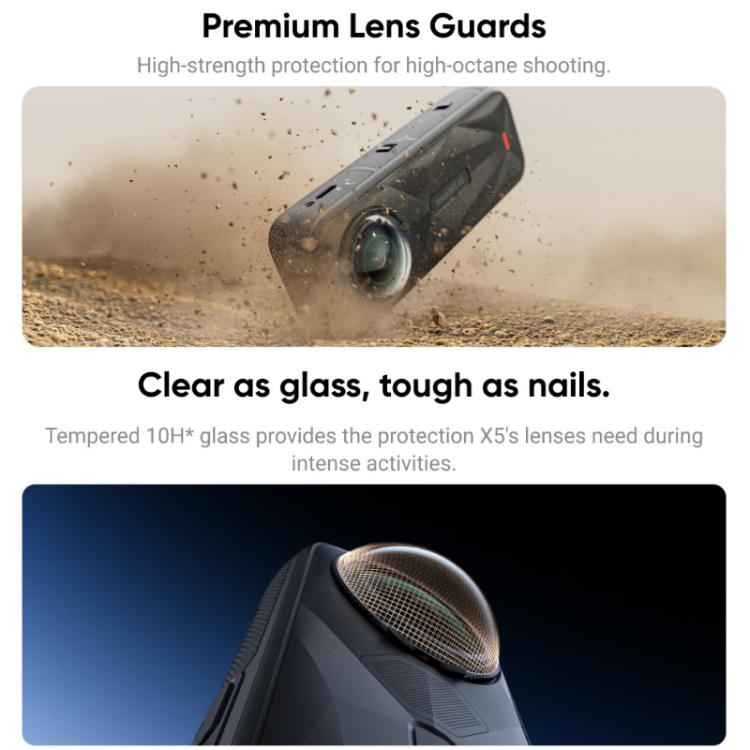 For insta360 X5 Rotating Anti-Scratch Lens Film(Plastic Protective Lens) - Len Accessories by buy2fix | Online Shopping UK | buy2fix