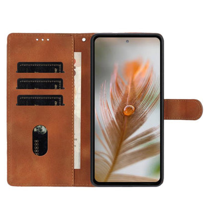 For Google Pixel 10 Pro Skin Feel Embossed Feather Leather Phone Case(Brown) - Google Cases by buy2fix | Online Shopping UK | buy2fix